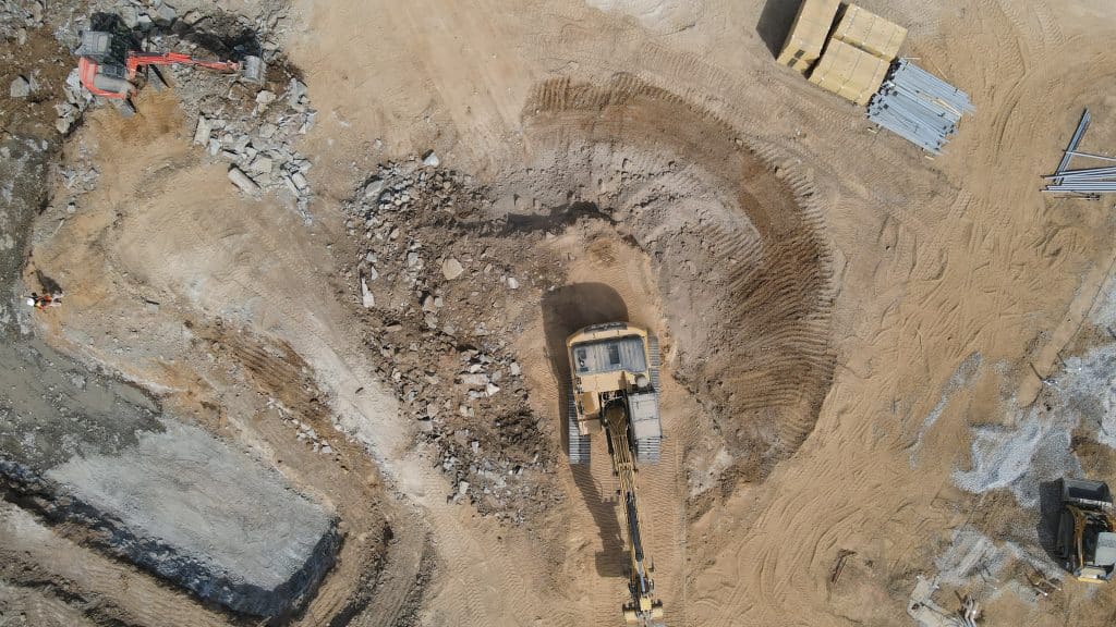 aerial excavating